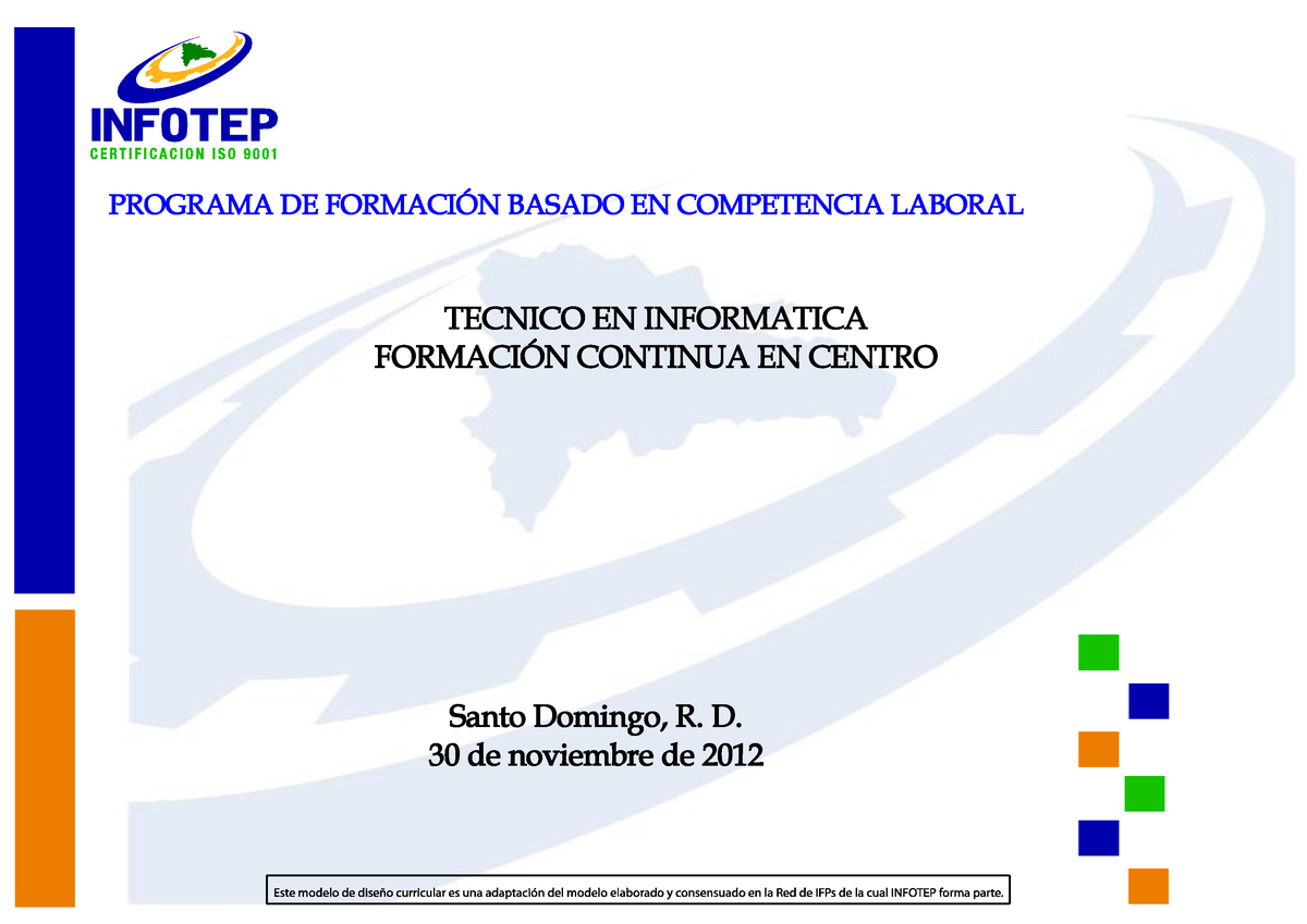 387707406 Programa Infotep Tecnico En Informatica Pdf - PROGRAMA DE ...