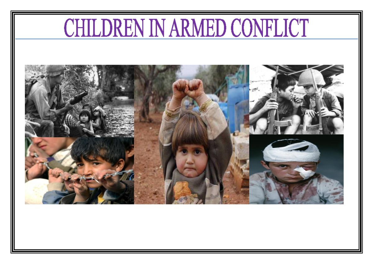 Children in Armed Conflict svenario for practice - “It is unforgivable ...