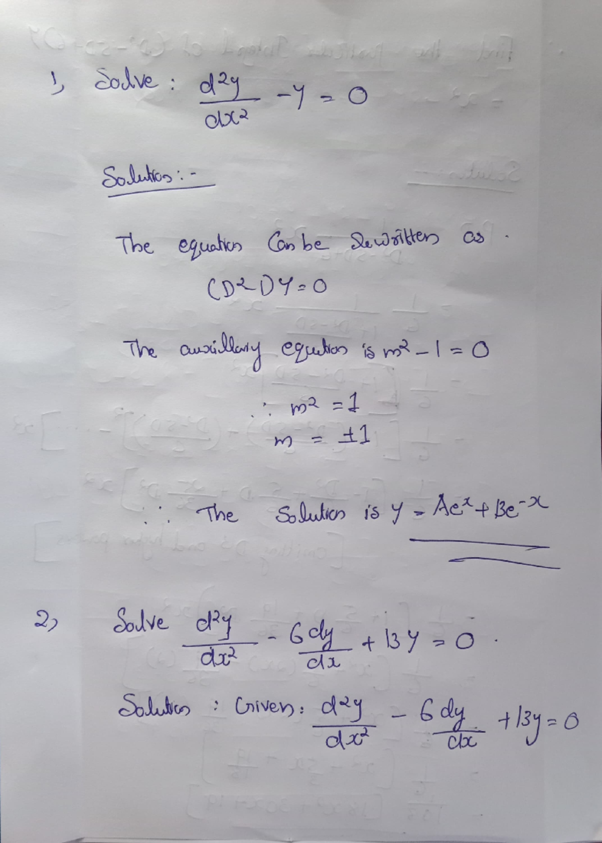 Engineering mathematics -Ordinary differential equations - ove da - O ...