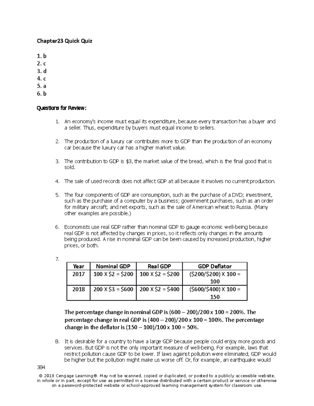 Chapter 23 課本習題解答 - GOOD - Chapter23 Quick Quiz 1. b 2. c 3. d 4. c 5 ...