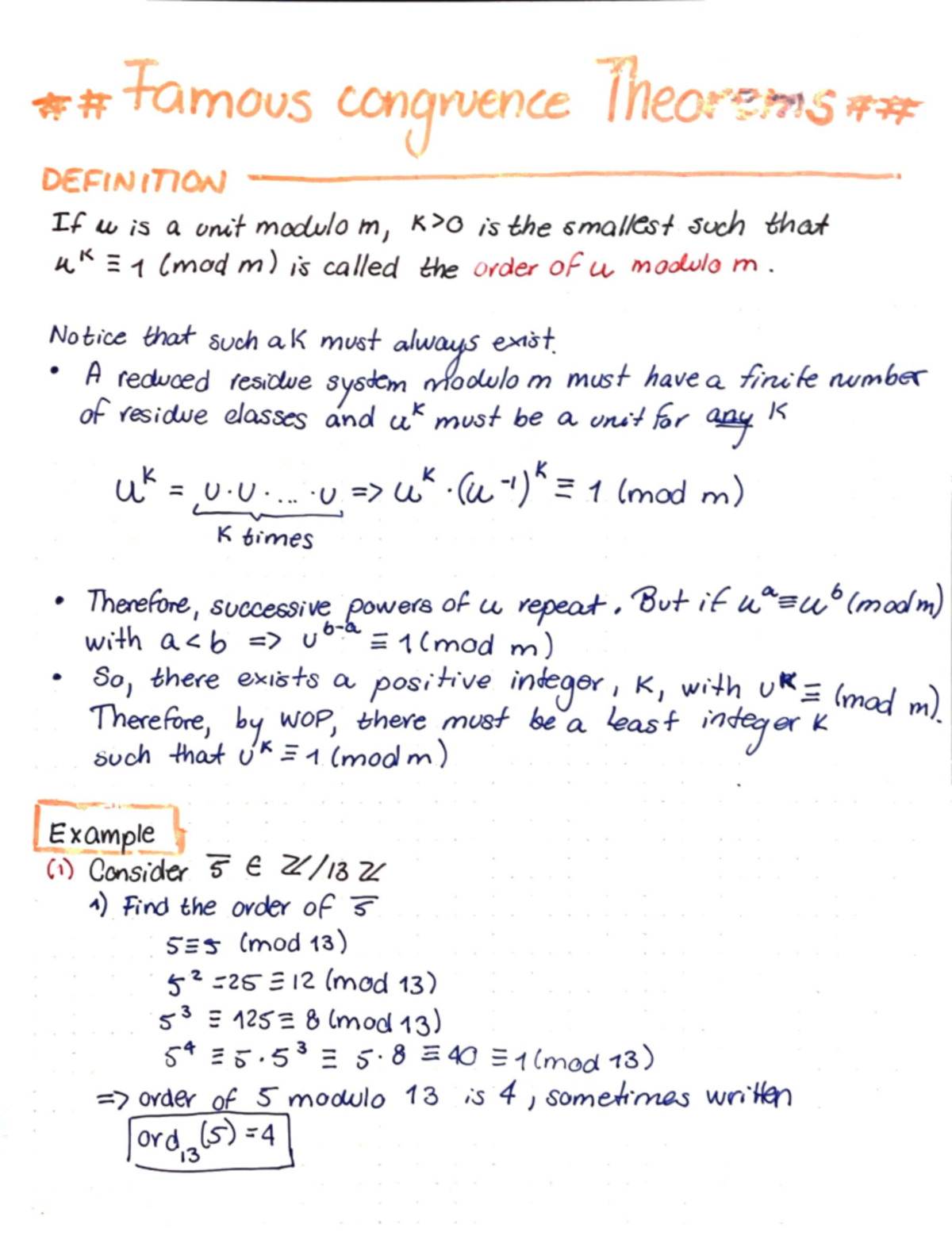 9. Famous congruence theorems - Notice that such ak must always exist ...