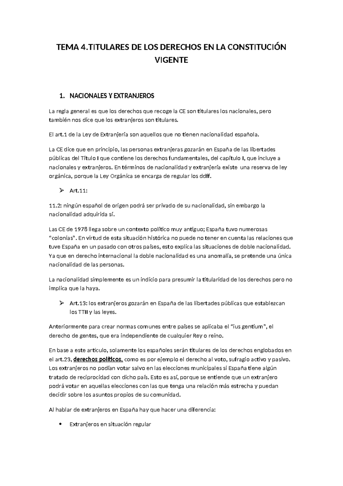 TEMA 4 - Tema 4 de la asignatura - TEMA 4 DE LOS DERECHOS EN LA ...