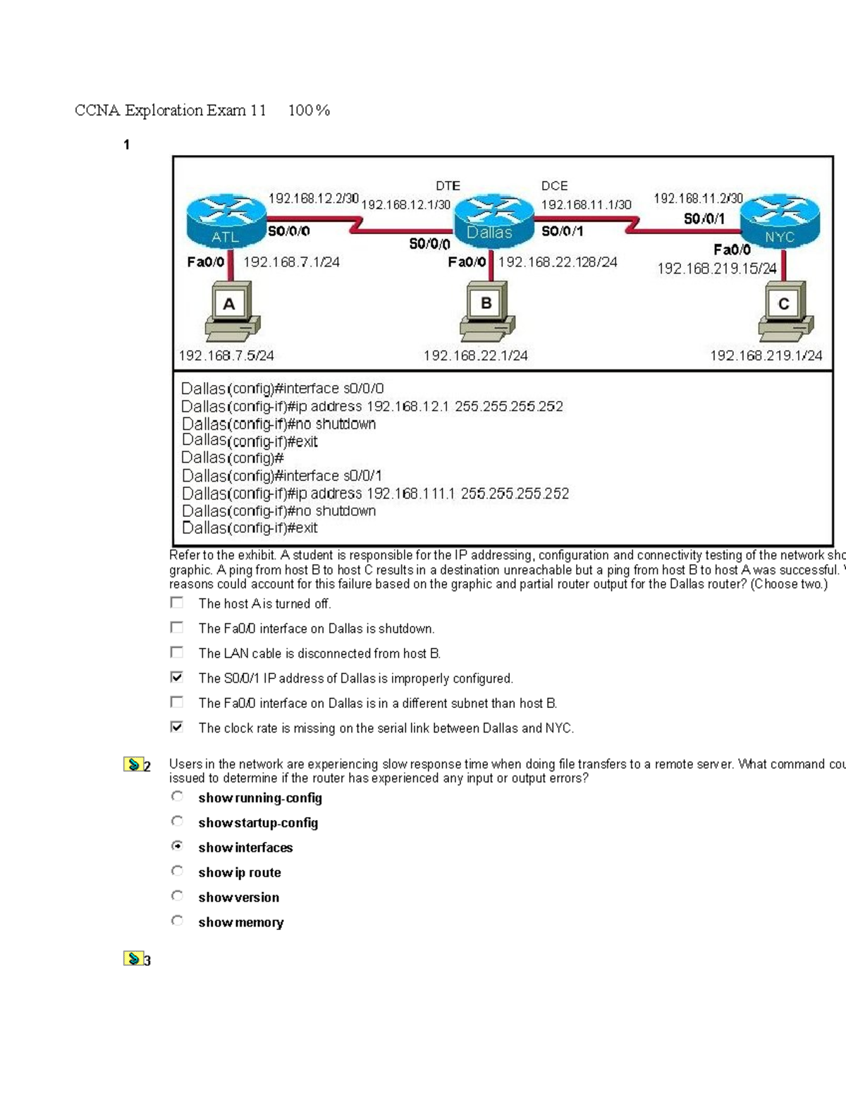 Ccna-exploration-exam-11-100 compress - CCNA Exploration Exam 11 100 % ...