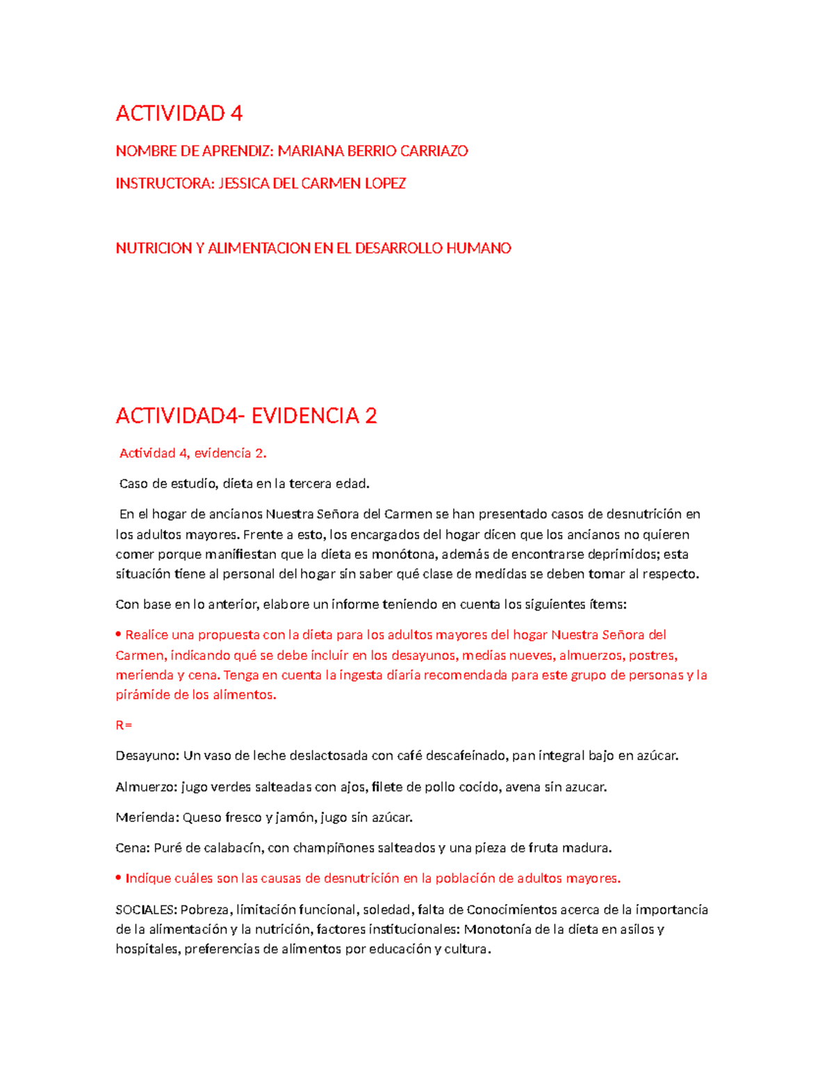 Actividad 4- Evidencia 2 - ACTIVIDAD 4 NOMBRE DE APRENDIZ: MARIANA ...
