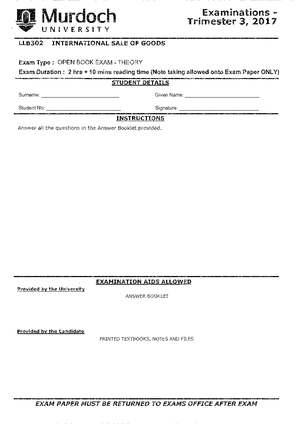 Unit Guide 2023 Evidence - Unit Information Unit Code LLB 352 EVIDENCE ...