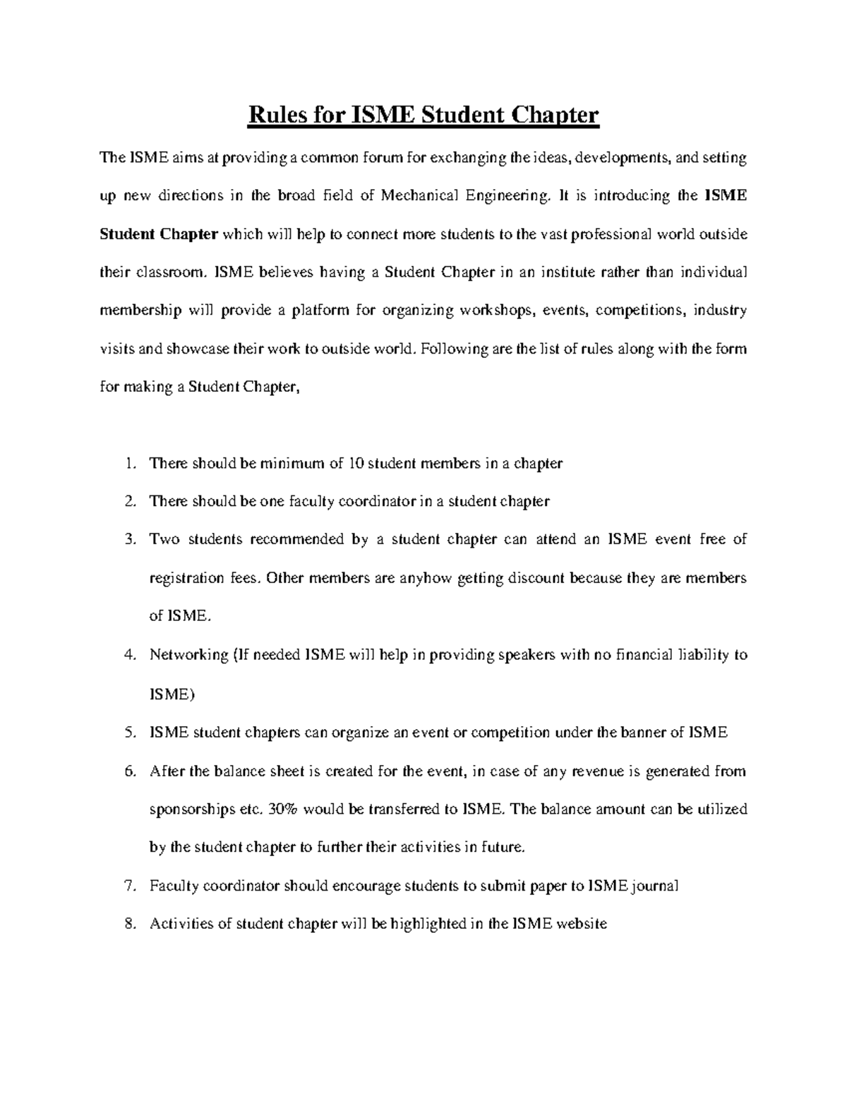 Student-chapter - Material attached - Rules for ISME Student Chapter ...
