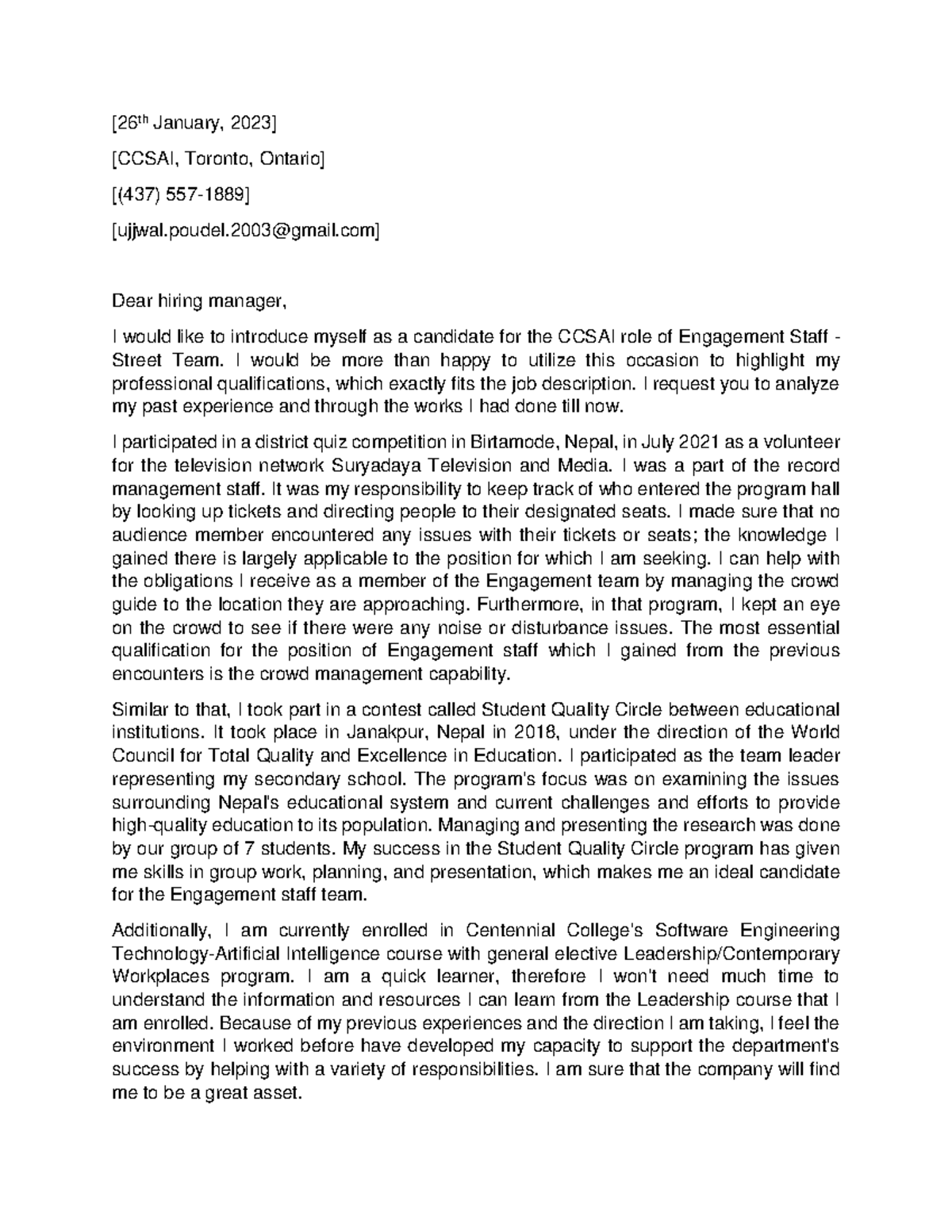 Cssai cover letter resume samples - Thumb 1200 1553