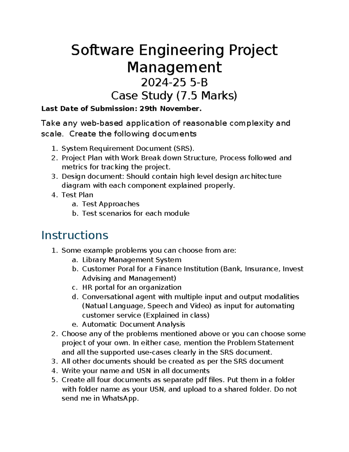Case Study V B 24 25 - hi everyone - Software Engineering Project ...