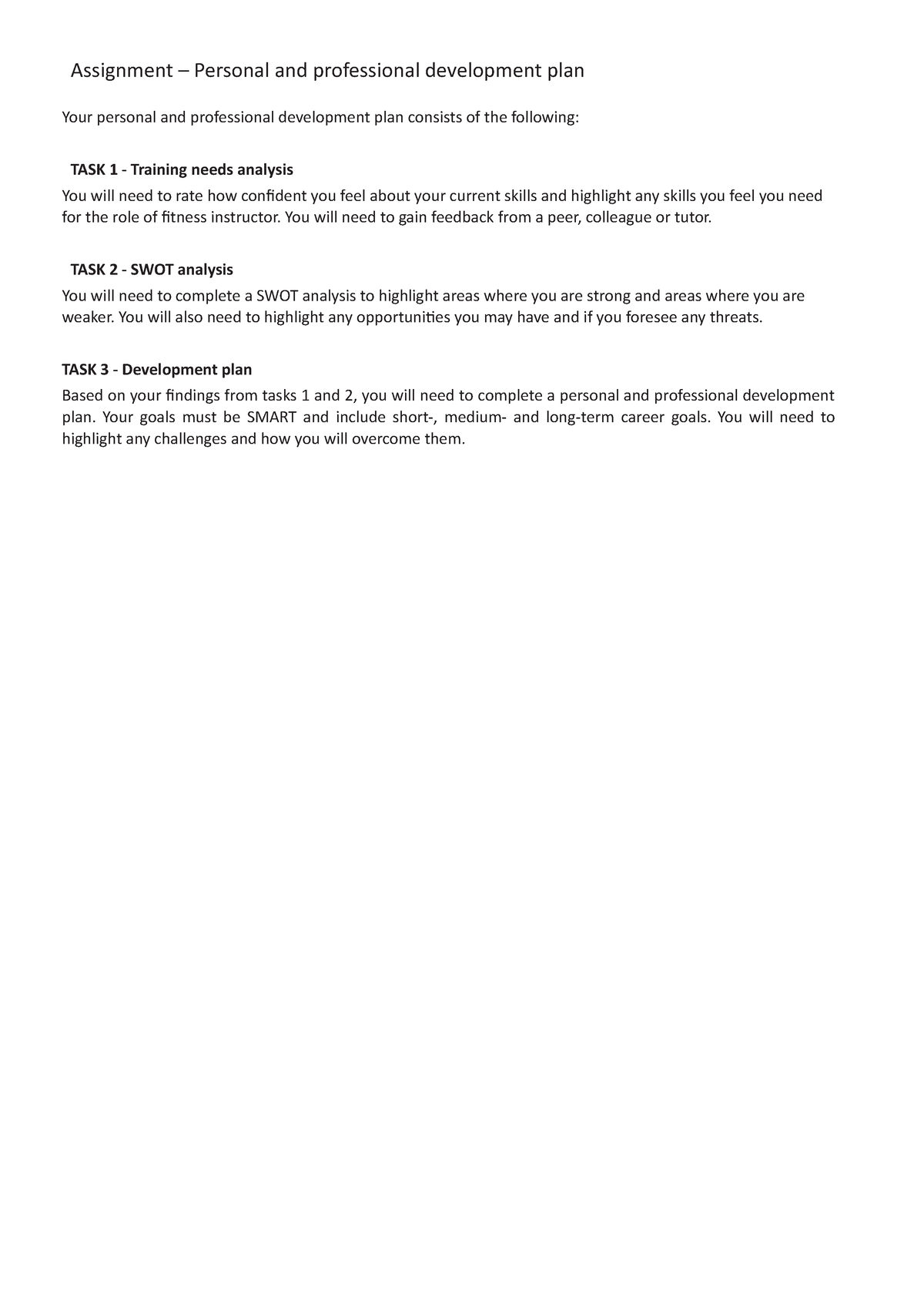 module 5 assignment 2 professional development plan