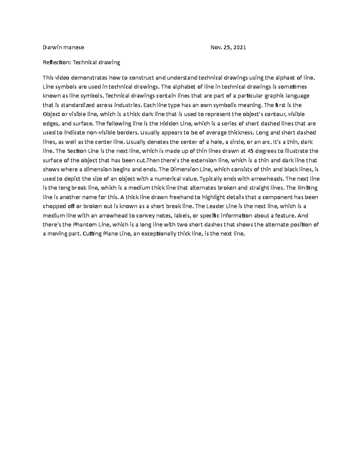 Darwin manese-WPS Office line reflection - Darwin manese Nov. 25, 2021 ...