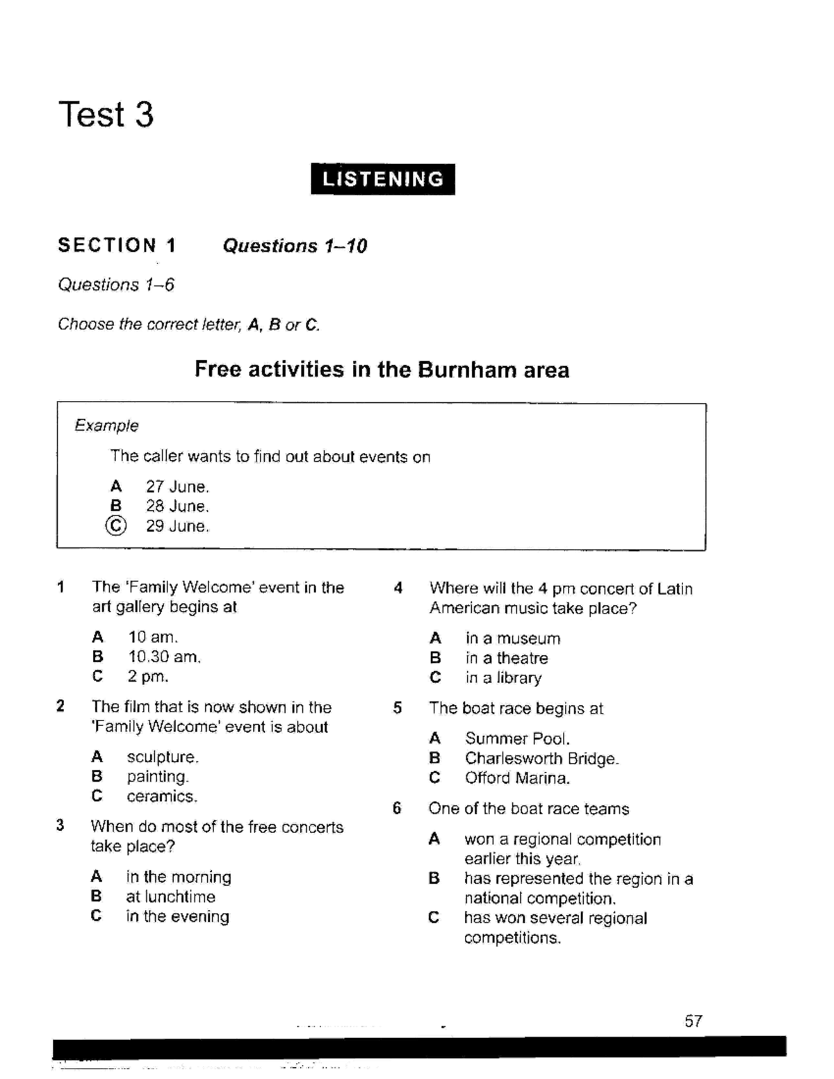 cam 11 listening test 3