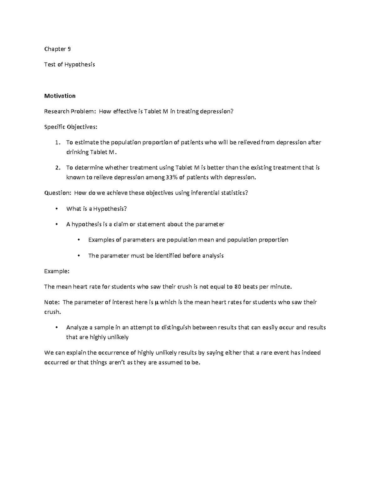 Chapter 9 - Test of Hypothesis - Introduction to Statistics ...