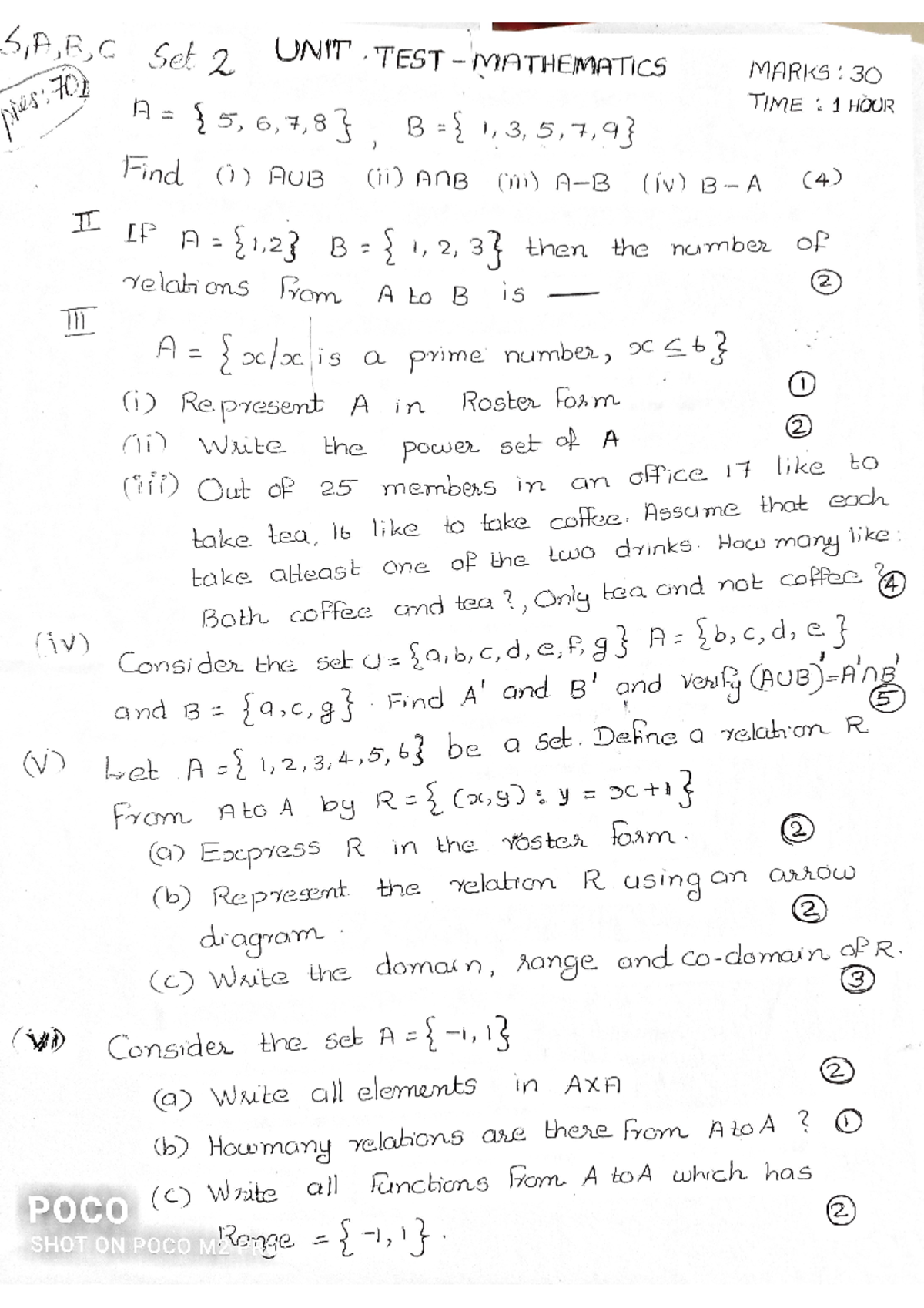 Xl mathematics questions - Elements of Mathematics I - Studocu