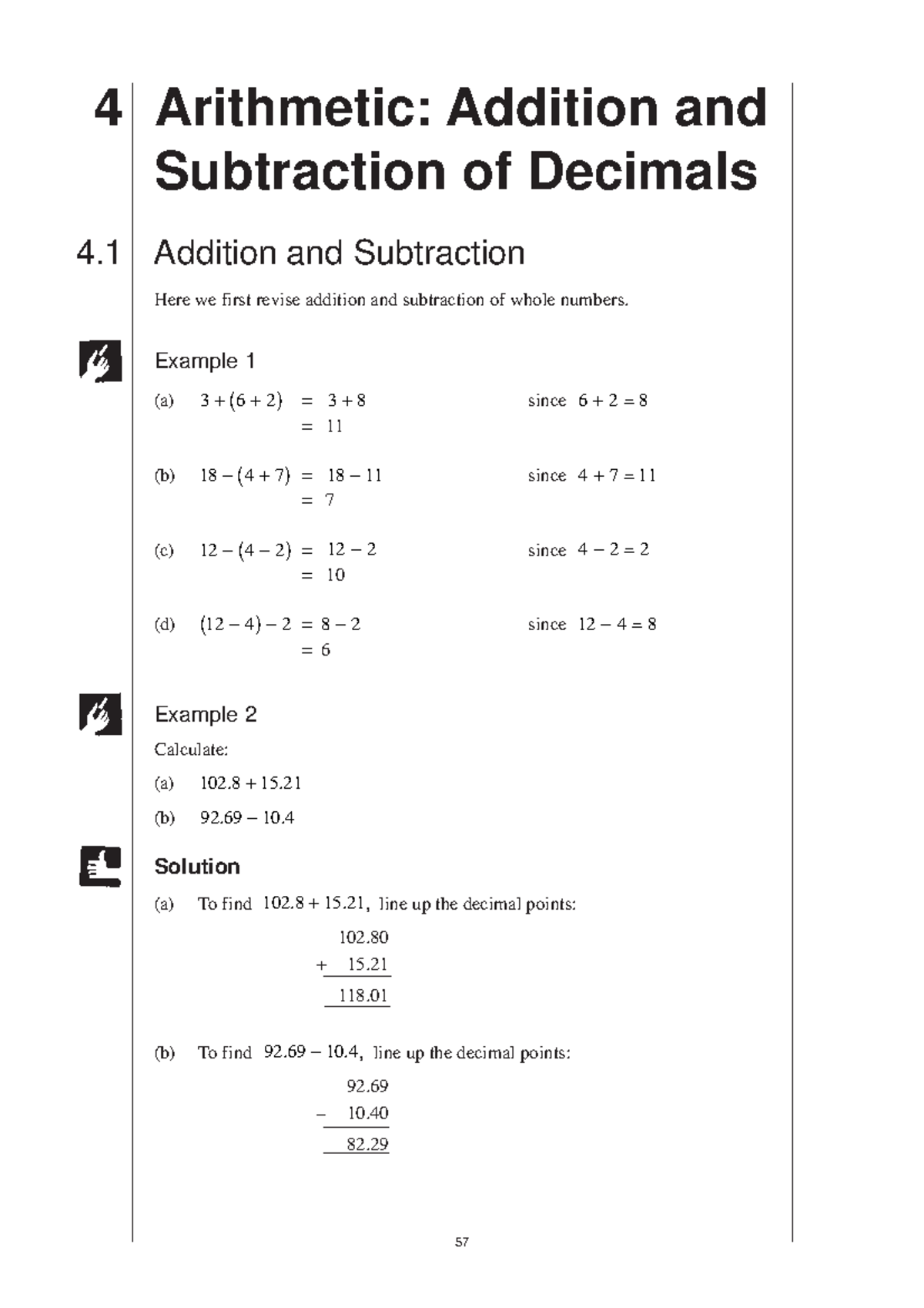 Ch4 Arithmetic addition and subtraction of decimals MEPY7 Practice Book ...