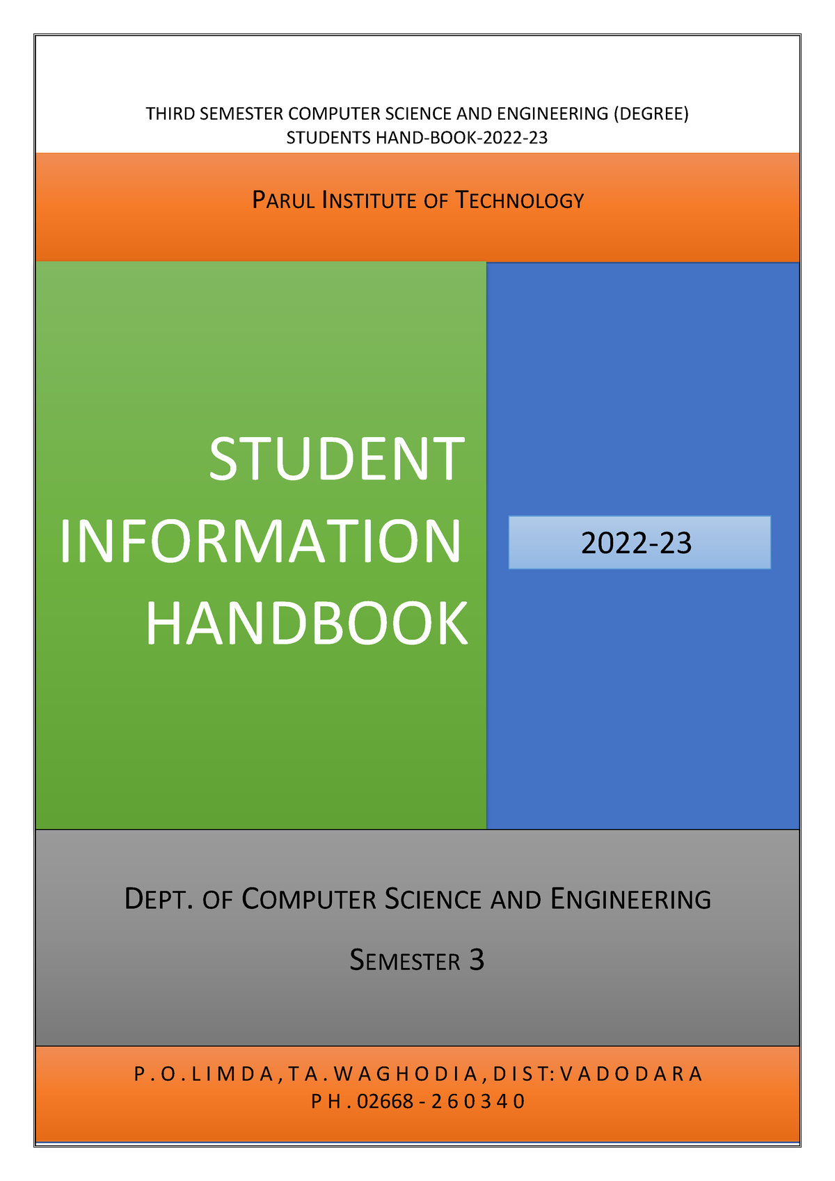 3rd Semester Booklet - B.tech CSE - Studocu