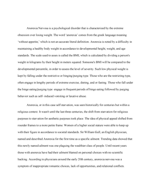 Реферат: Bulimia Nervosa Essay Research Paper Introduction BULIMIA