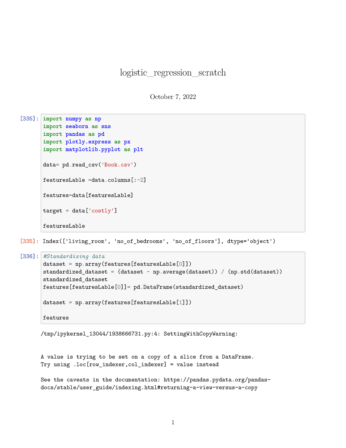 Logistic Regression From Scratch - Logistic_regression_scratch October ...