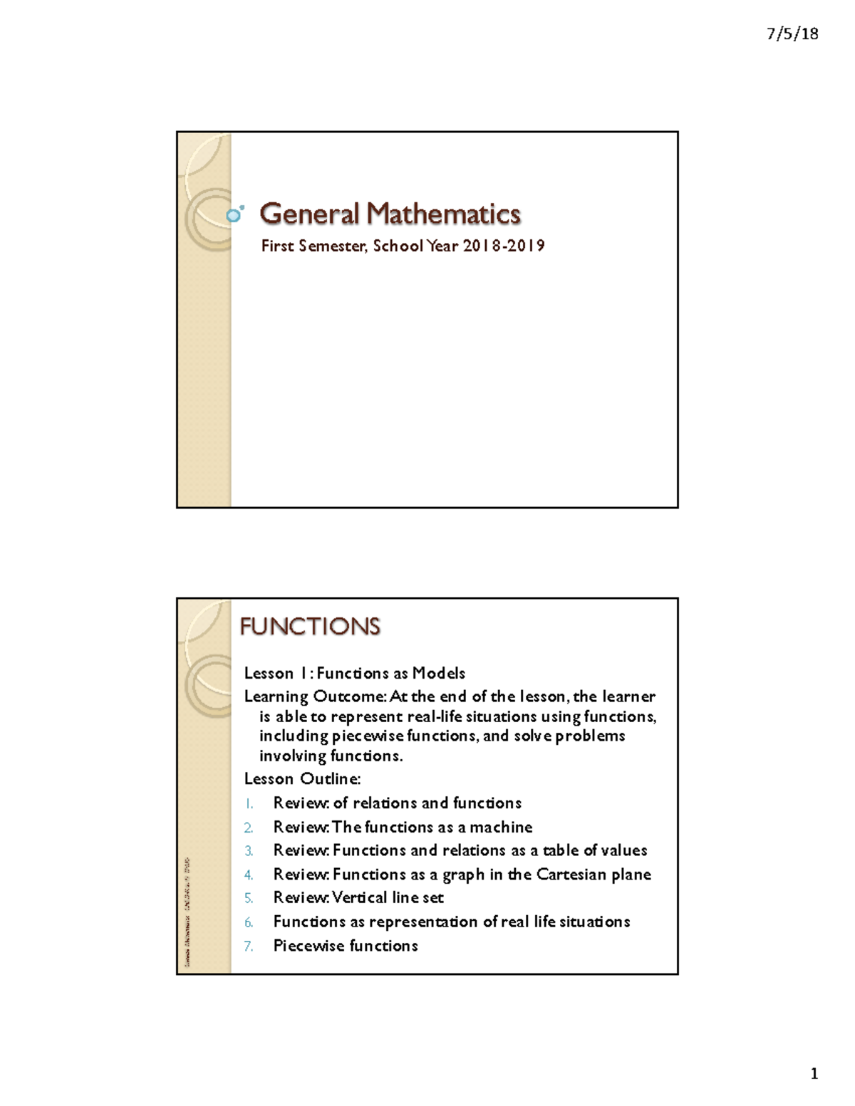 General Math Lesson 1 - asdadasdad - General MathematicsGeneral ...
