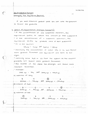 IB Chemistry SL Topic 5 Note - October 31, 2022 SCH4UB – Topic 5 ...