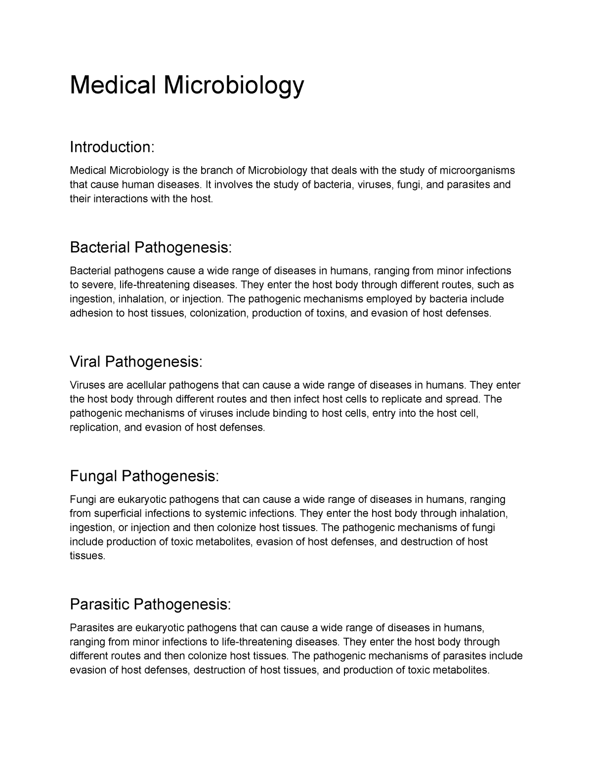 microbiology dissertation examples