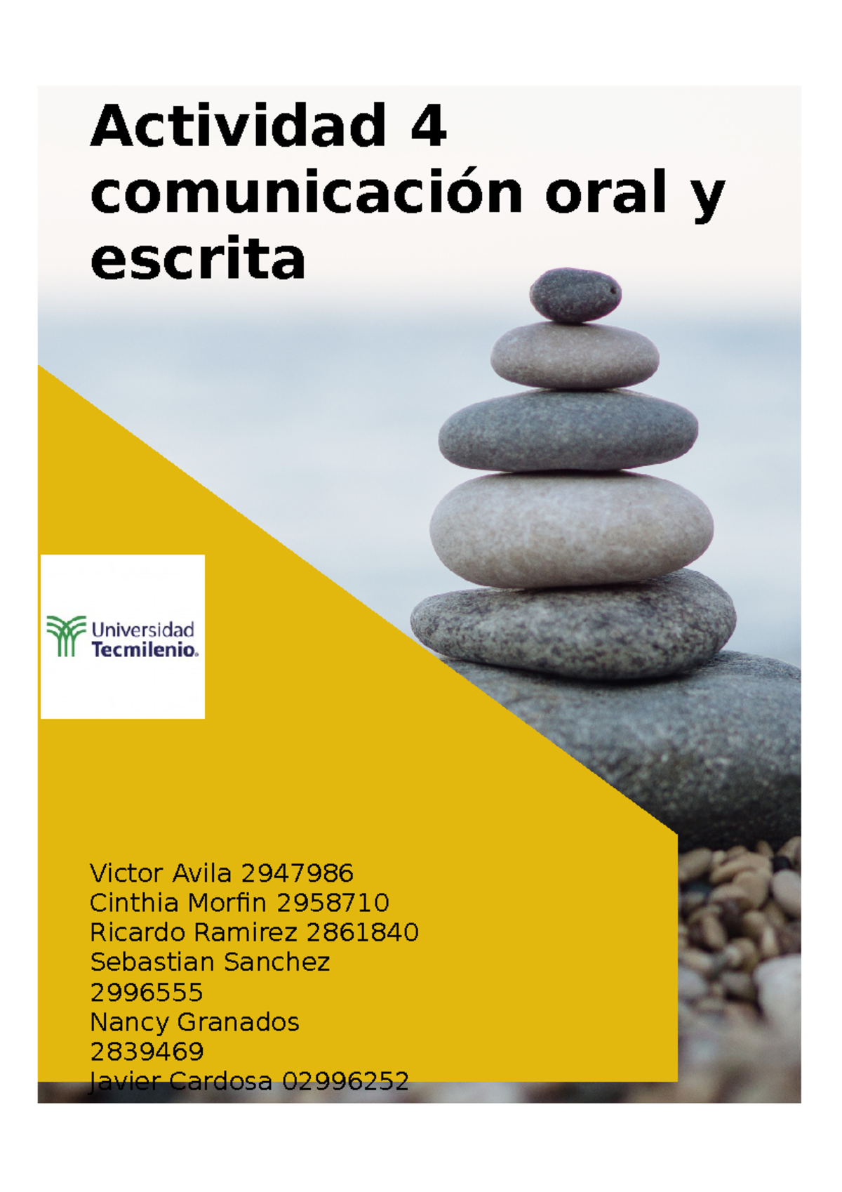 Actividad 4 Comunicacion Oral Y Escrita - Actividad 4 Comunicación Oral ...