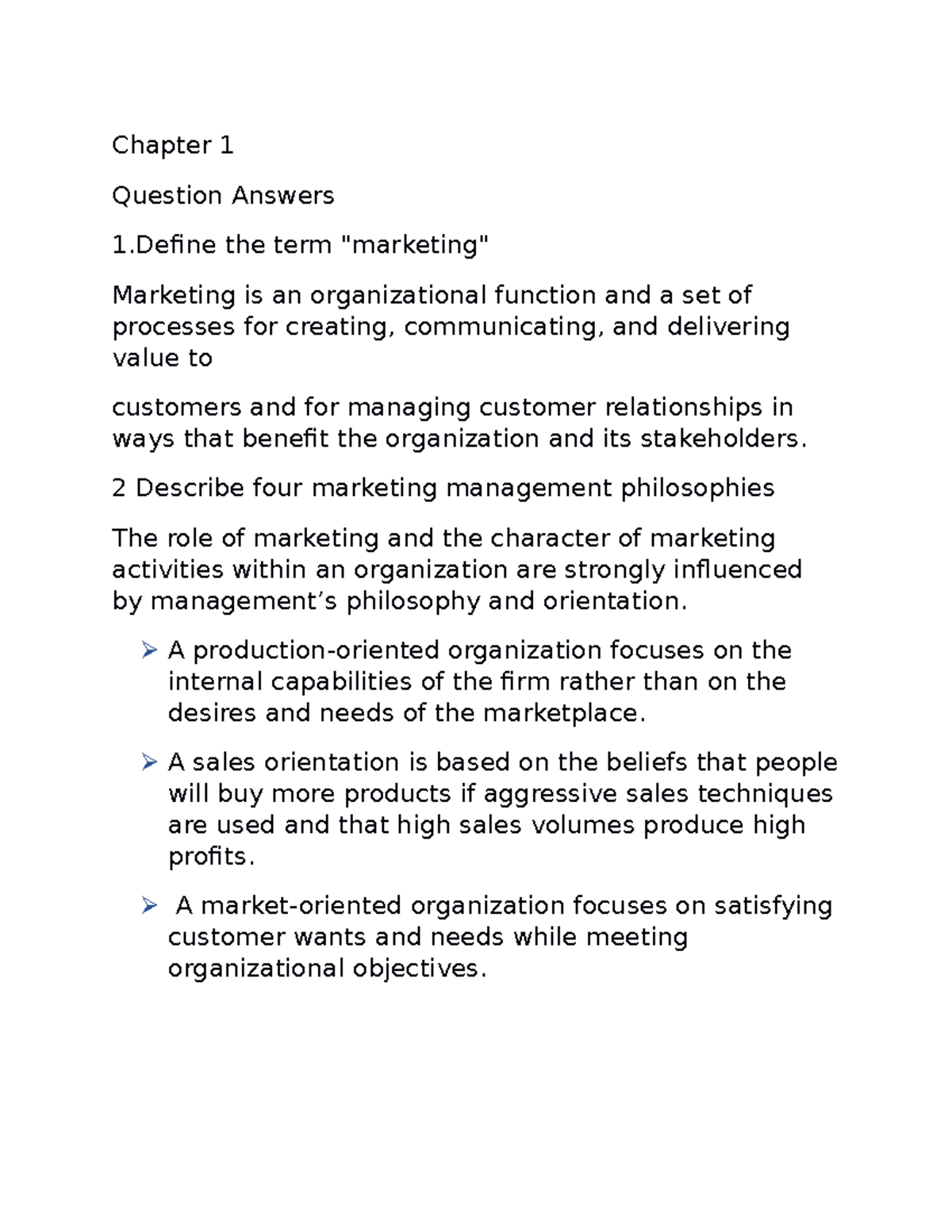 Chapter 1 Marketing Is All Around Us Answer Key Marketing+Chapter+1 - Pursue an undergraduate subject you’re passionate