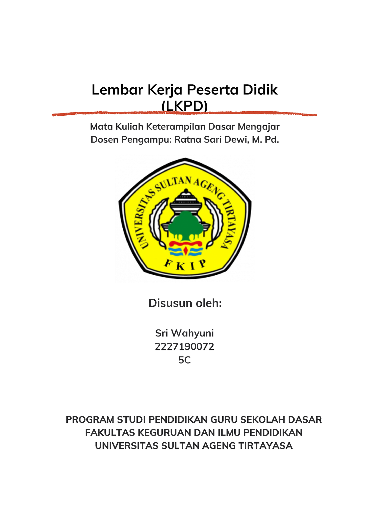 Lkpd Kelas 4 Tema 2 Subtema 2 Pembelajaran 4 Lembar Kerja Peserta Didik Lkpd Mata Kuliah 9359