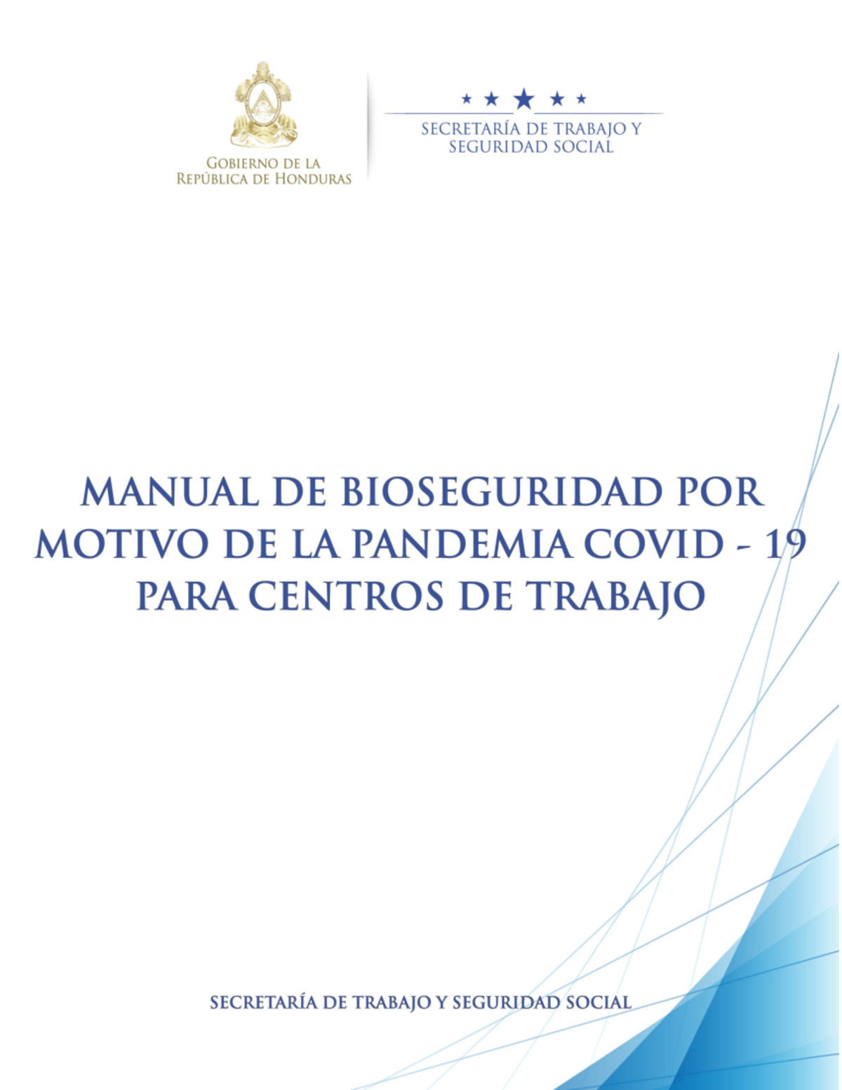 Manual De Bioseguridad Por Motivo De Pandemia Covid-19 - Manual General ...