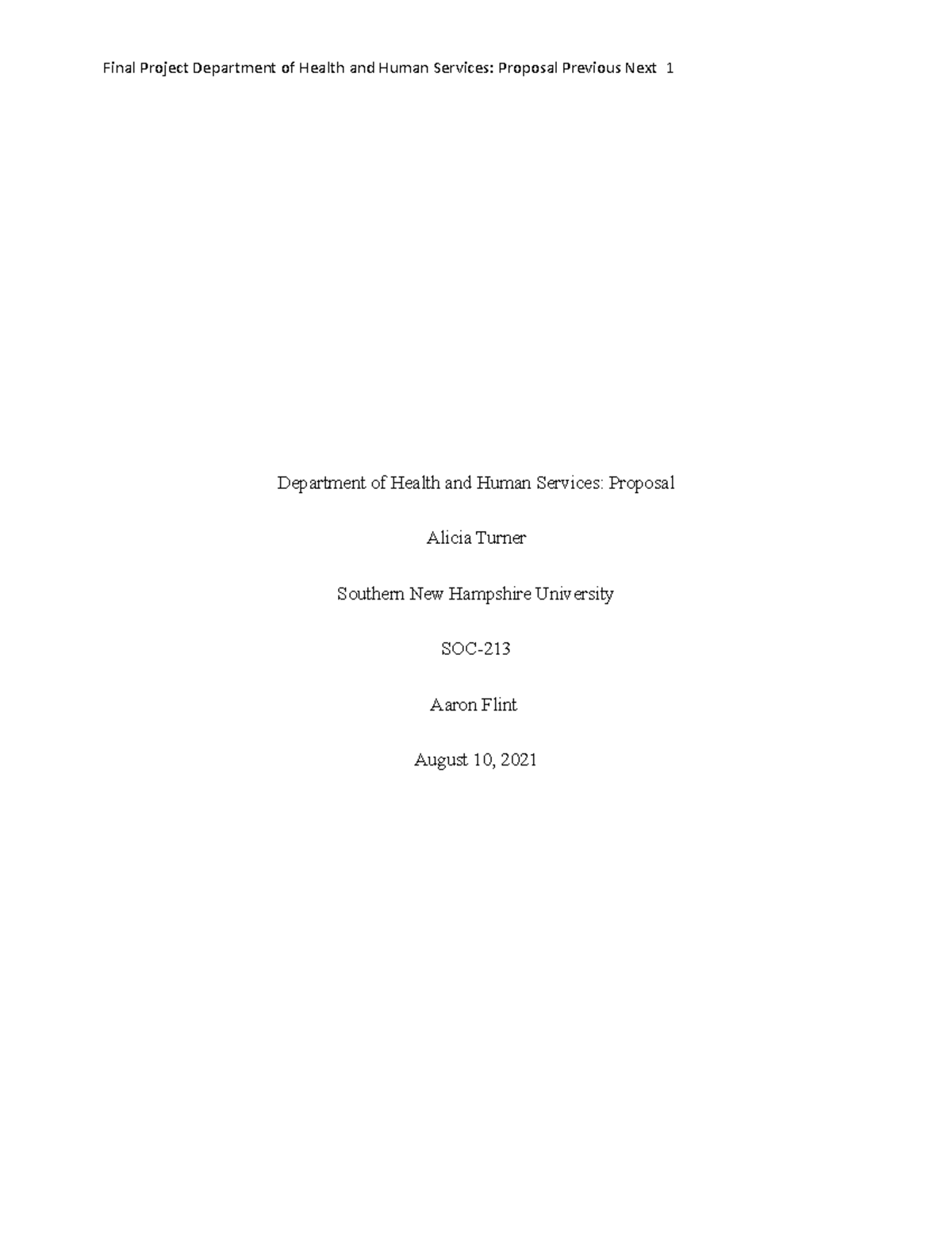 Department of Health and Human Services Proposal - The opioid drugs ...