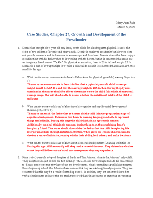 Peds exam 1 study guide - Growth & development Growth - a physiologic ⬆ ...