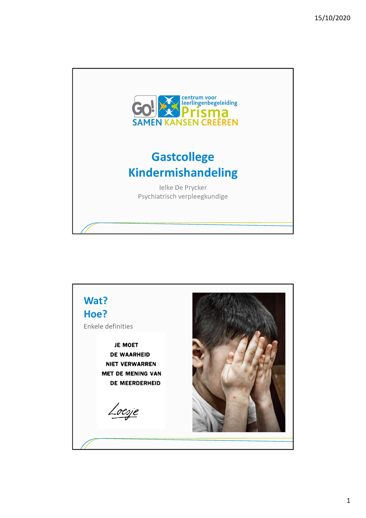 Handouts Kindermishandeling 2020 (PPTX) - Gastcollege ...