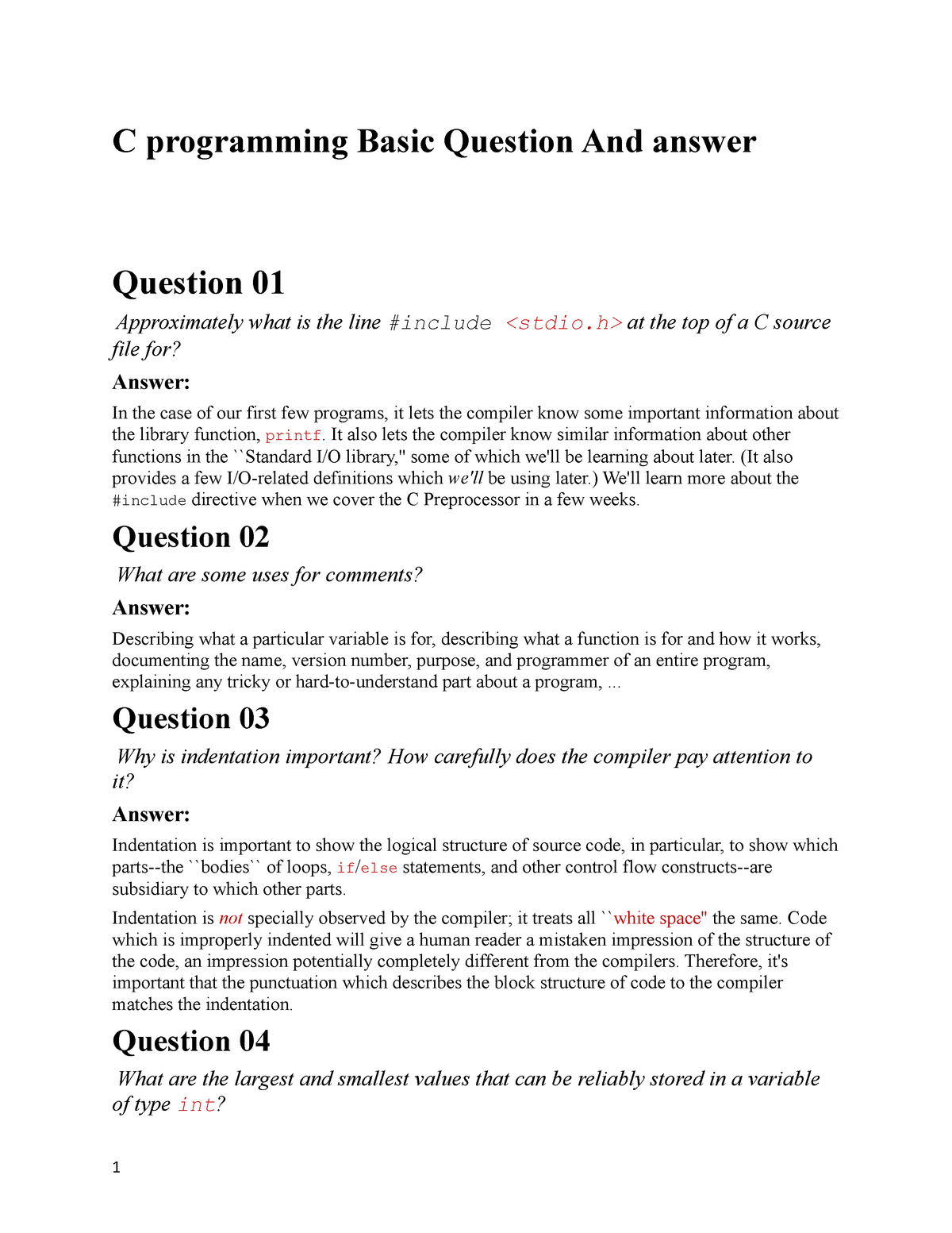 c-programming-basic-questions-and-answer-c-programming-basic-question