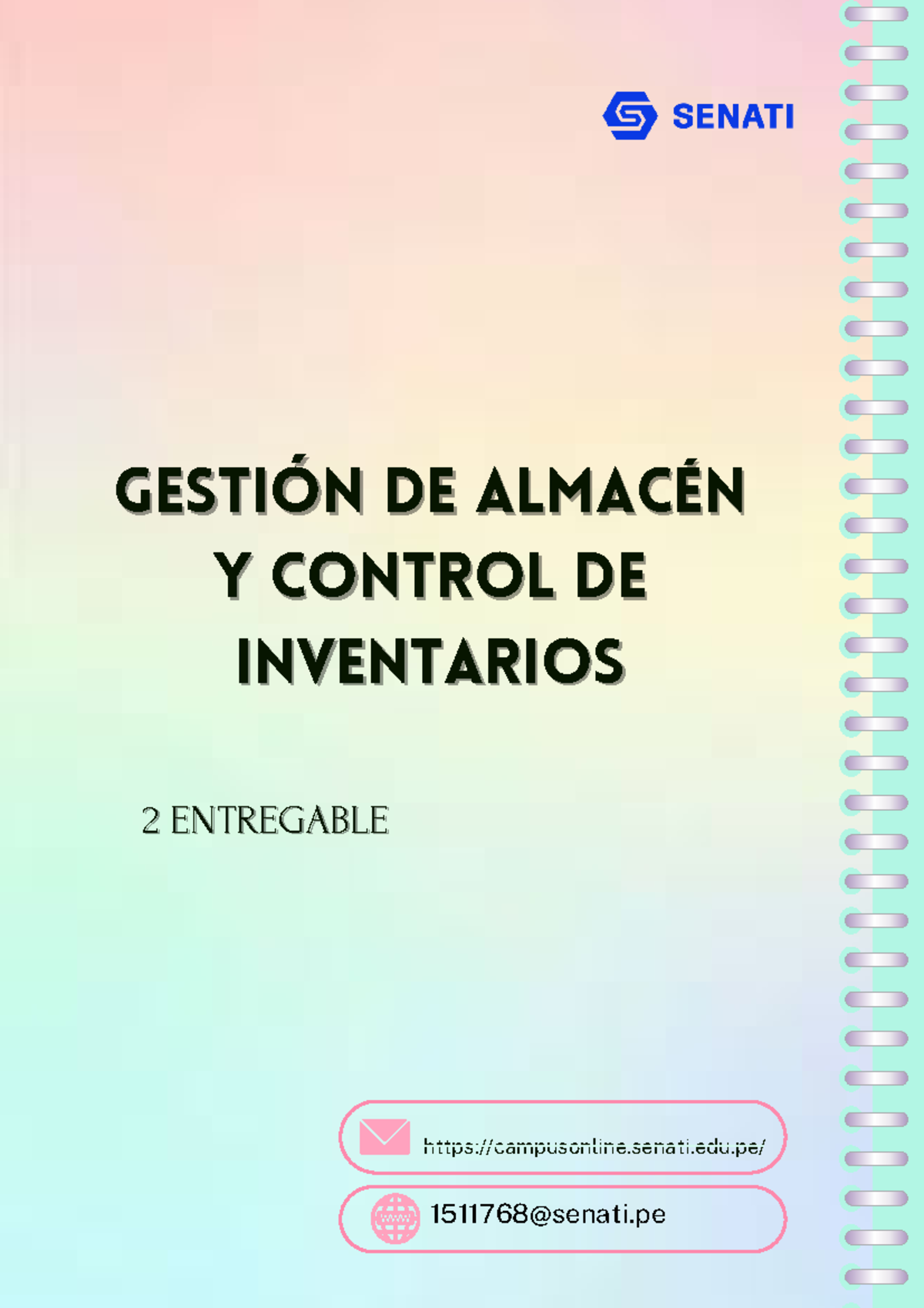 2 entregable almacén y control de inventario - campusonline.senati.edu ...