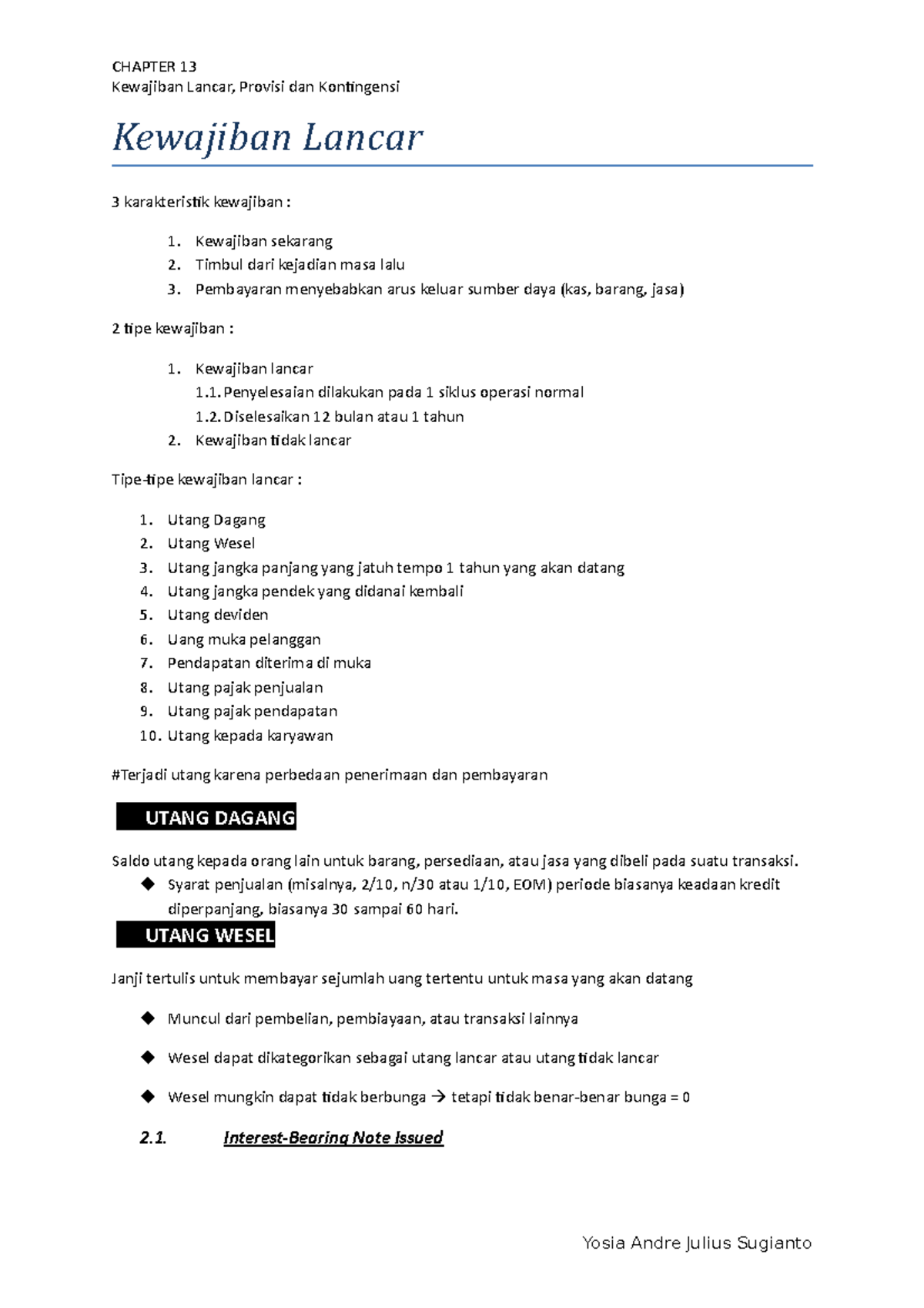 Chapter 13 Kieso Kewajiban Lancar Kewajiban Lancar Provisi Dan Kontingensi Studocu