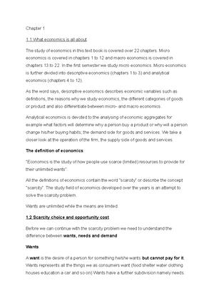 Chapter 5 Demand and supply in action - Summary of lecture Chapter 5 ...