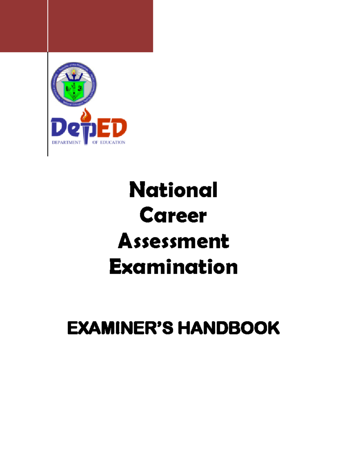 2015 NCAE Examiners Handbook Revised 7 - National Career Assessment ...