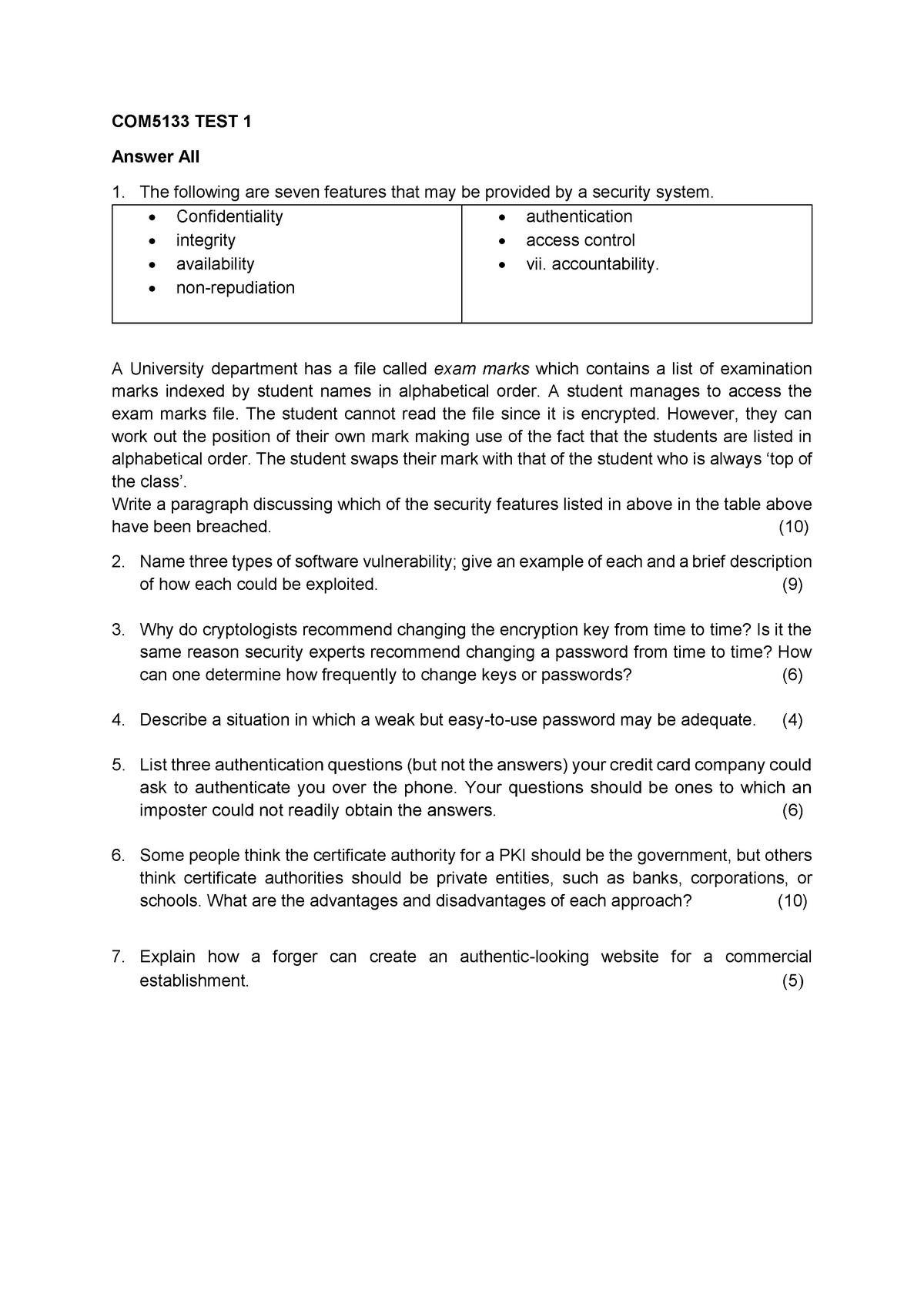 information security assignment