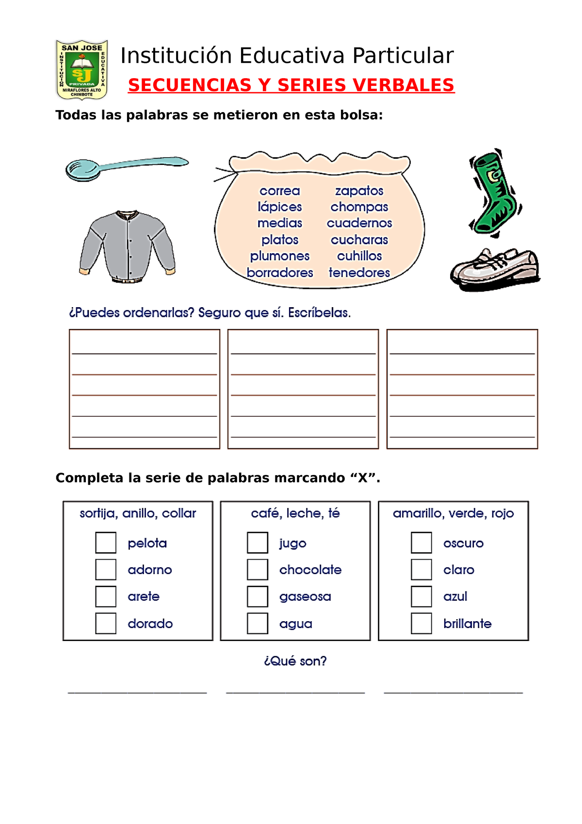 Secuencias Y Series Verbales Abpractica Secuencias Y Series Verbales ...