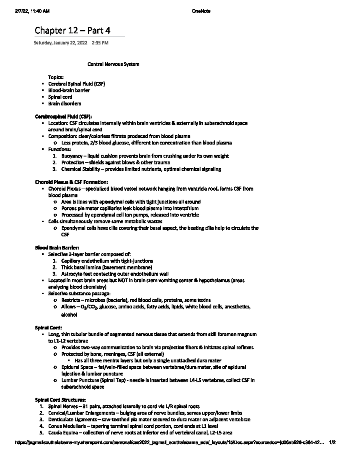 Chapter 12 - Part 4 - Lecture Notes 12 - BMD 115 - Studocu