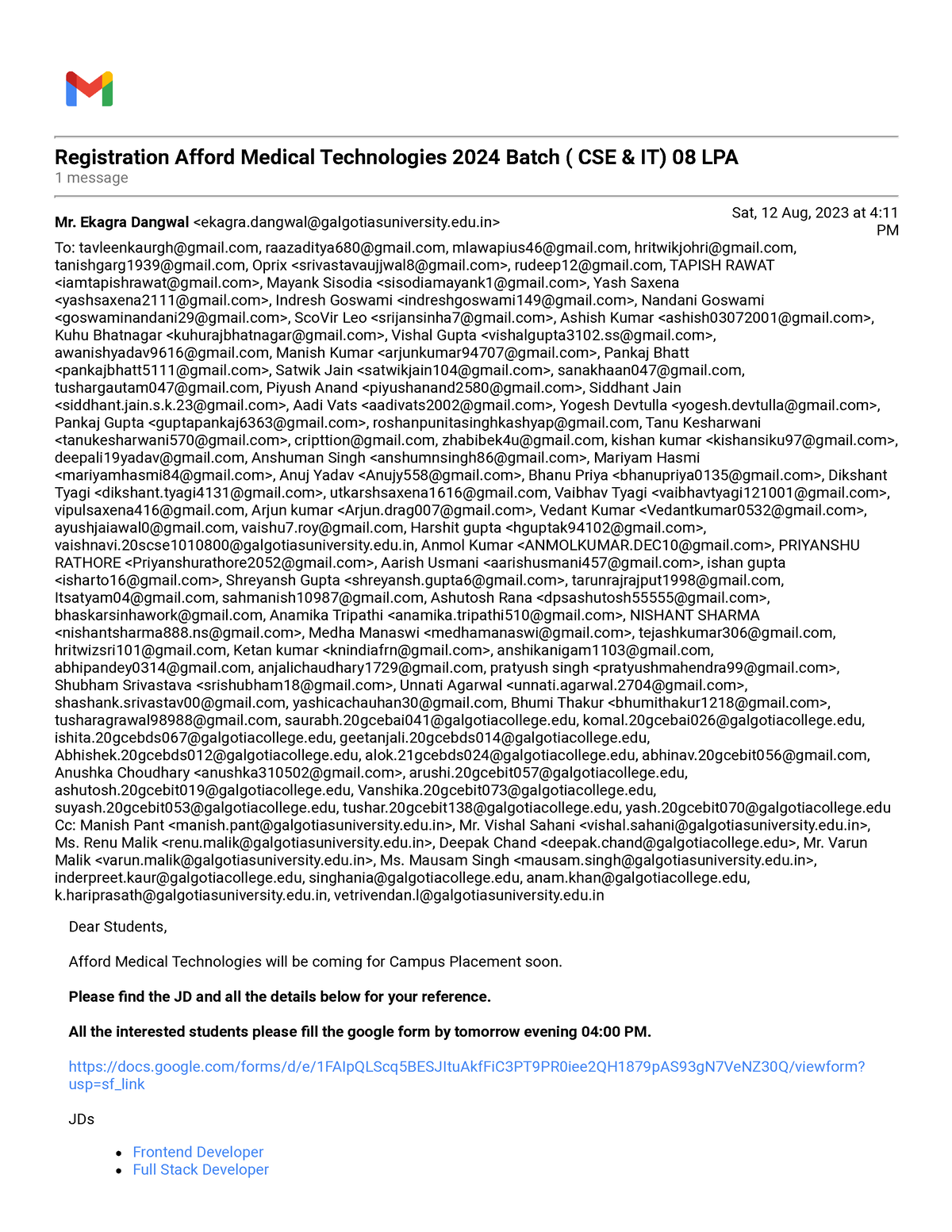 Gmail Registration Afford Medical Technologies 2024 Batch CSE IT   Thumb 1200 1553 