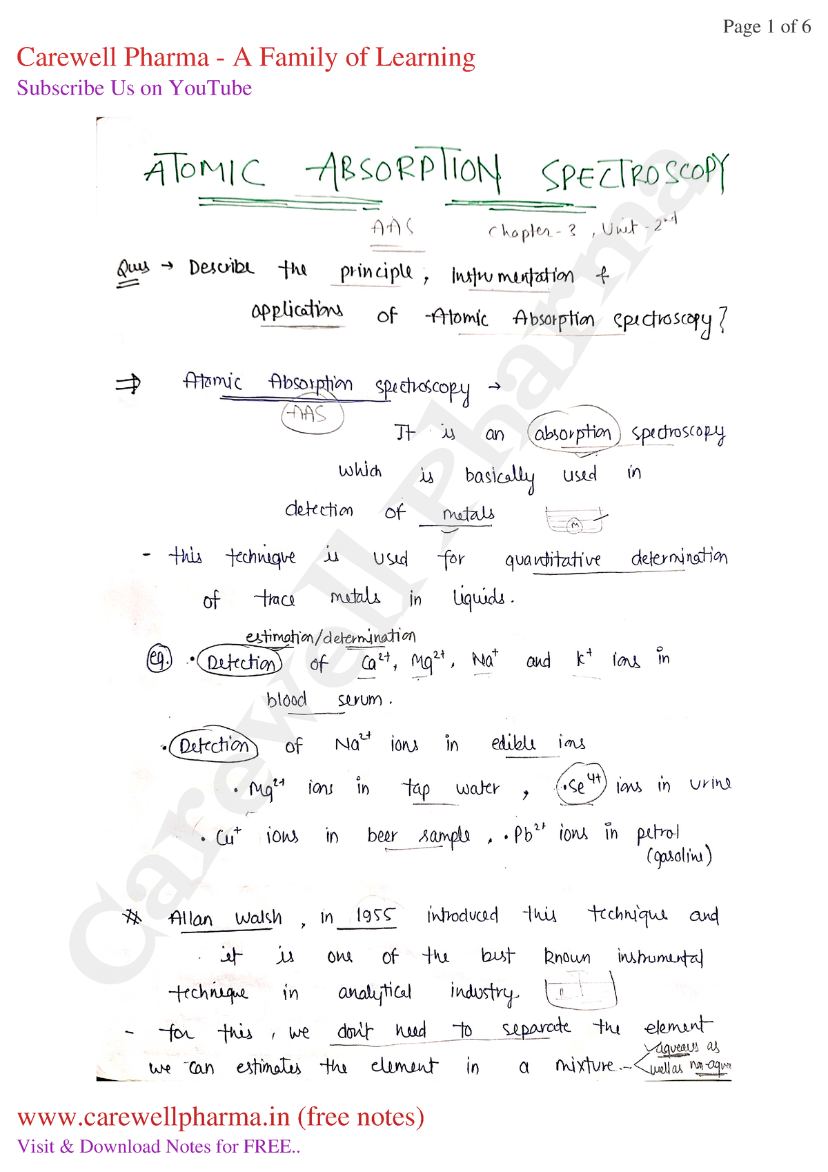 Chapter 3, Unit 2, Instrumental Methods Of Analysis, B Pharmacy 7th Sem ...