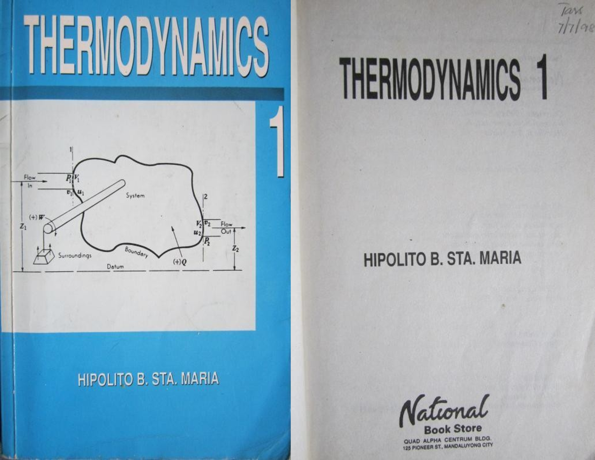 Thermodynamics Book - Studocu