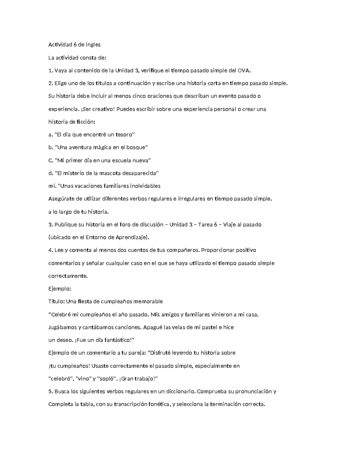 Actividad 6 de ingles.docx traductor - Actividad 6 de ingles La ...