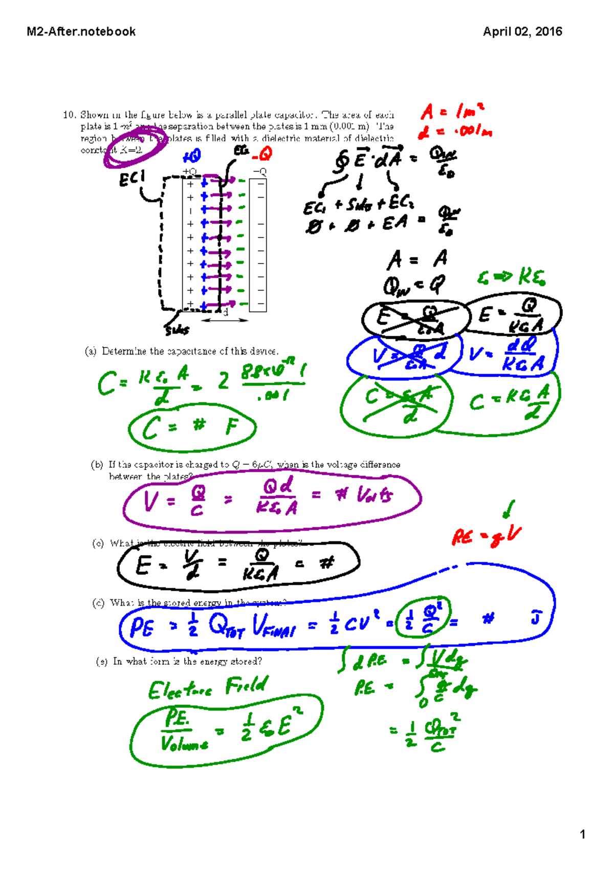 Weekend Slides 1 - Midterm 2 practice - PHY 132 - (b) Determine the ...