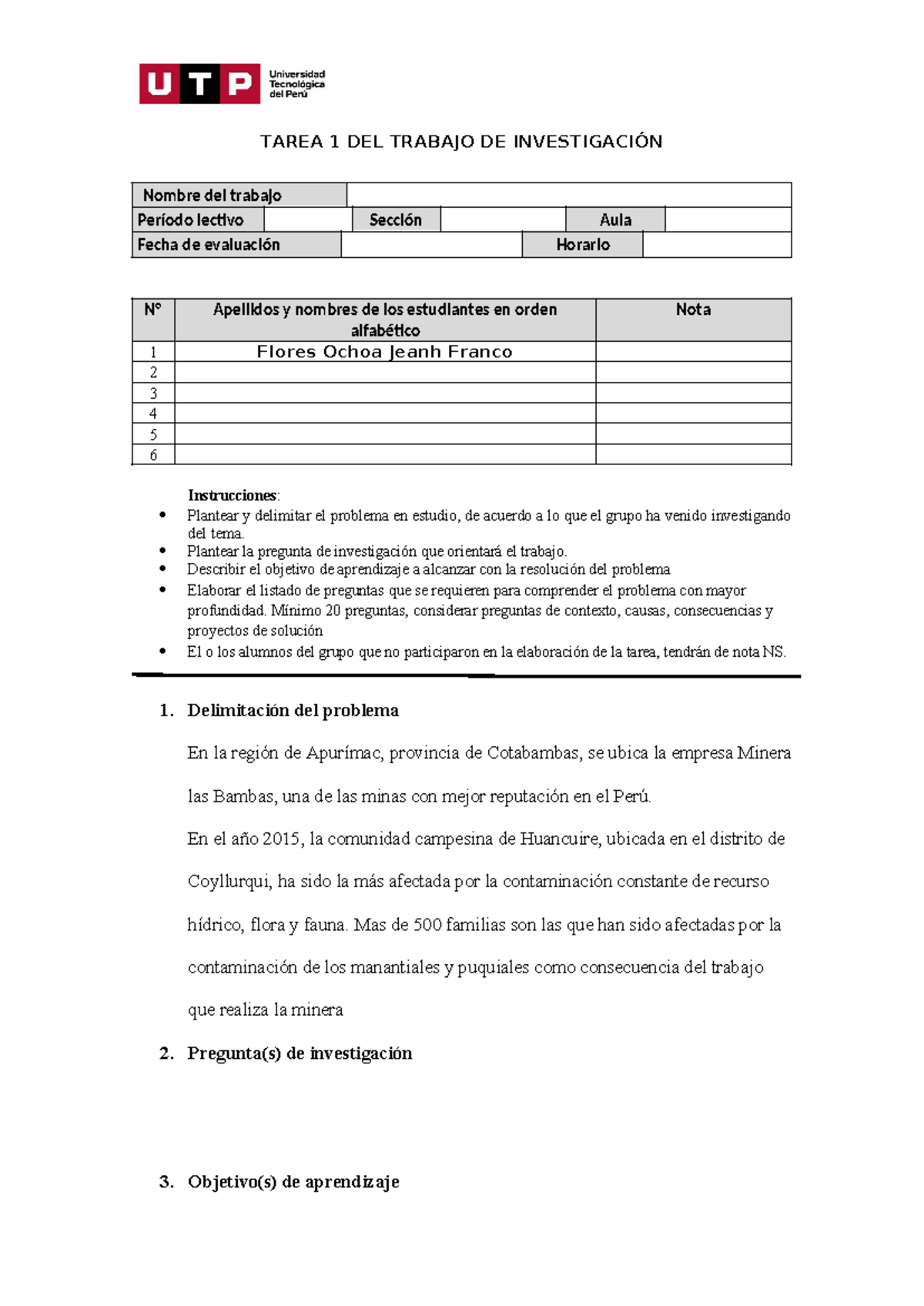 Semana 5 - Tarea 1 - Plantilla - Delimitación del tema de investigación ...
