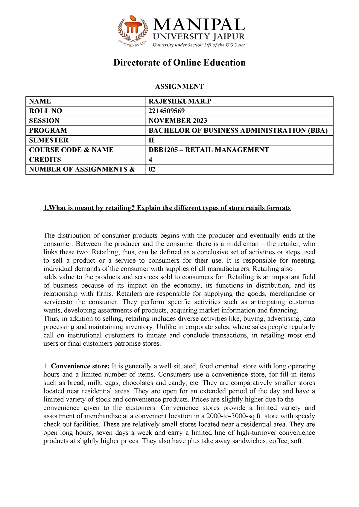 Assignment Dbb1205 Bba 2 Set 1 And 2 Nov 2023 1 Assignment Name