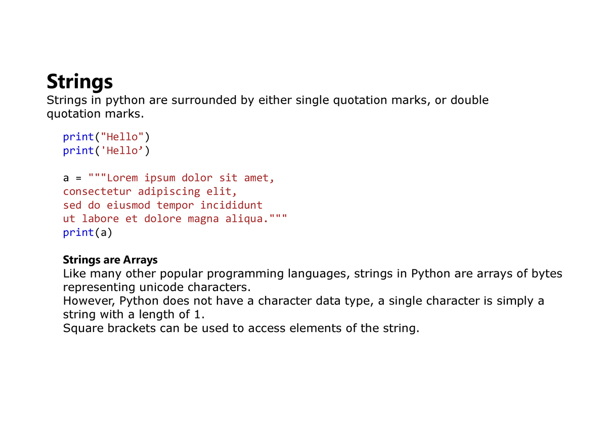 python-1-pdf-strings-strings-in-python-are-surrounded-by-either