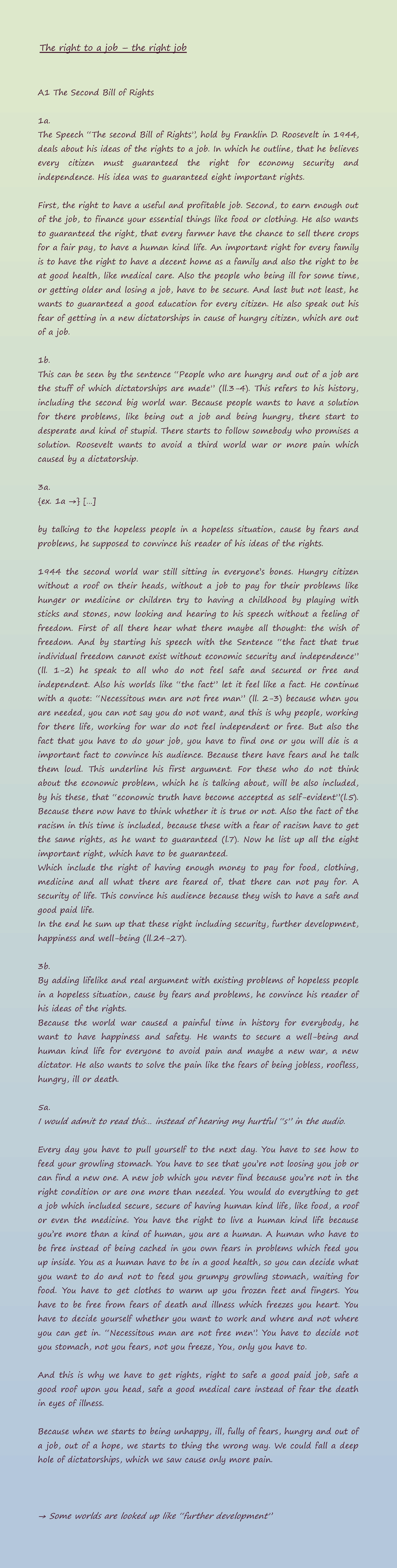 2022012 5 The second Bill of Rights ST - The right to a job – the right ...