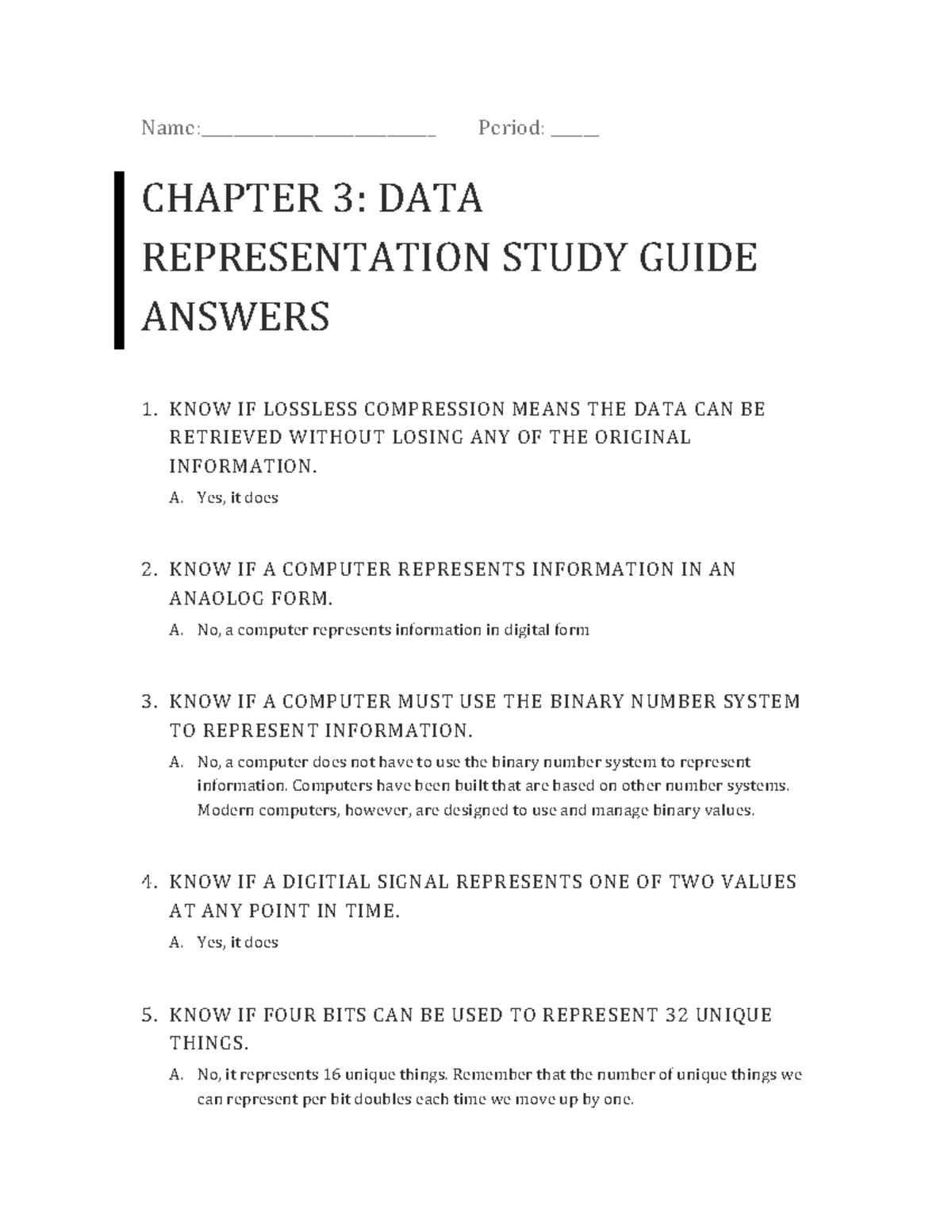 Chapter+3-+Data+Representation+(Study+Guide+Answers) - Name