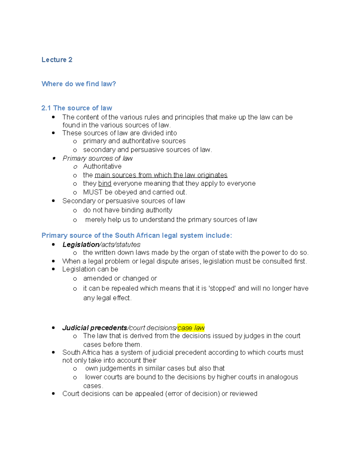 unit 1 lesson 2 joshua's law